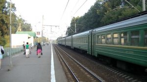 Электропоезд ЭР2Р-7057 платформа Пионерская