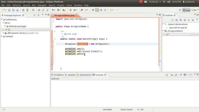 Java Collections Arraylist
