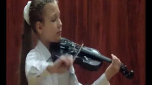 Литвинов "Вечное движение". Синельникова Василиса, 9 лет, скрипка.