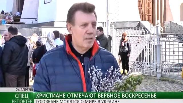 Христиане отметили Вербное воскресенье смотреть онлайн