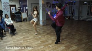 Степан и Любовь танцуют на  Новогоднем вечере ТСК Аксенов-Данс 25 декабря 2023 Новосибирск