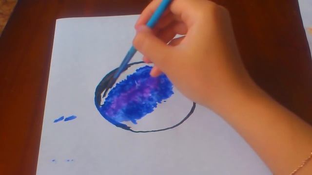 КАК РИСОВАТЬ КОСМОС АКВАРЕЛЬЮ | УЧИМСЯ РИСОВАТЬ ВМЕСТЕ смотреть онлайн