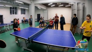 Шабанов Владислав - Хаванских Полина. Настольный теннис Котловка детский турнир.