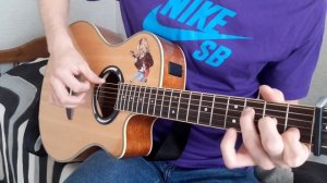 Популярный мем на гитаре