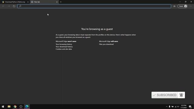 Setting up a Python development environment on windows