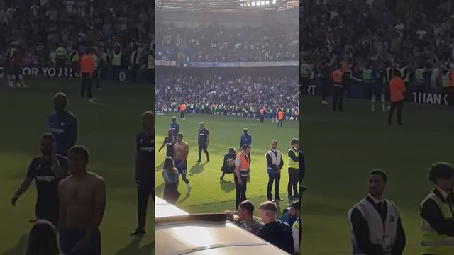 Chelsea’s lap of honour. Super Frank. Mount, Loftus-Cheek and Azpilicueta Chilwell and Koulibaly.