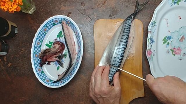Дуэт вкуса: Запеченная скумбрия с картошкой в духовке/Скумбрія та картопля/Mackerel and potatoes