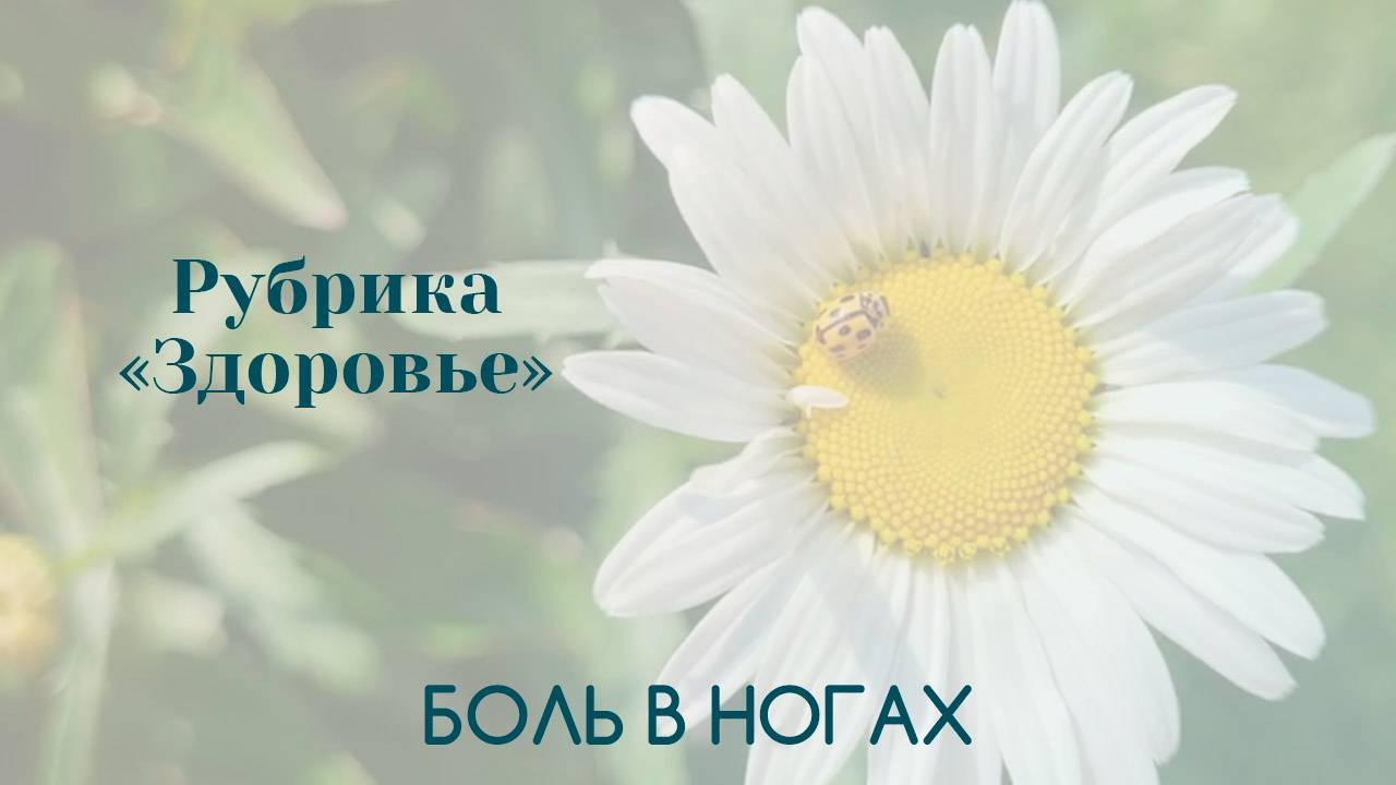 Болят ноги | Психосоматика | Здоровье | Татьяна Бекаревич