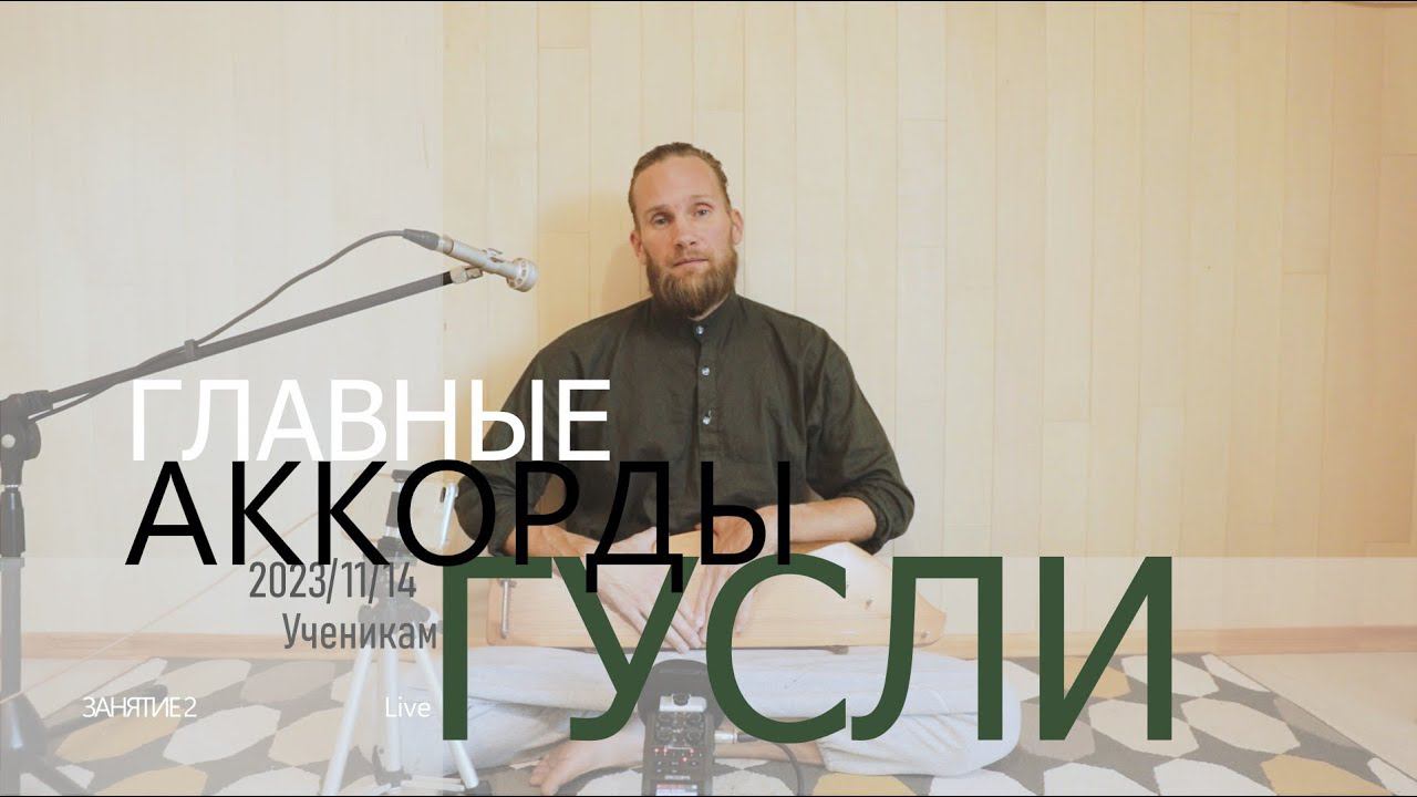 Для учеников | Занятие 2 | Аккорды | Строй в описании | ГУСЛИ | 2023-11-15