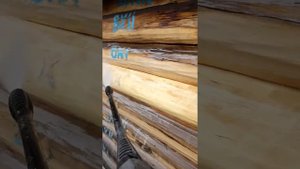 Шлифуем баню без пыли(керхером)