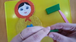 Мастер-класс по пластилинографии "Русская матрёшка"