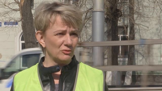 Нанесение дорожной разметки. смотреть онлайн