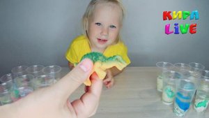 Растущие в воде яйца динозавров.Растущие в воде игрушки.