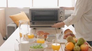 Ham and cheese croissants with mini-oven