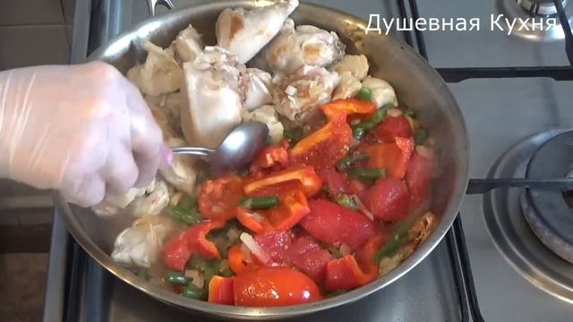 Паэлья вместо плова! Кролик и мидии! Paella with rabbit and mussels! смотреть онлайн