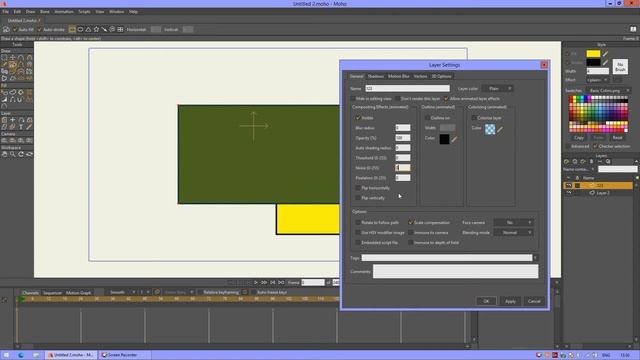 MOHO 7.02.1 LAYER SETTINGS - VECTOR - GENERAL (Anime Studio/MOHOPRO) видеоурок на русском Moho_Pro смотреть онлайн