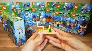 Лего. Часть 3.1. Лего Майнкрафт. Собираем Подводный Мир Майнкрафт.