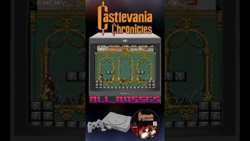 Castlevania Chronicles - All Bosses #shorts #ps1 #retro #allboss