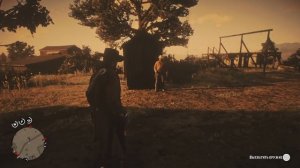 Дуэль с простым NPC в Red Dead Redemption 2.