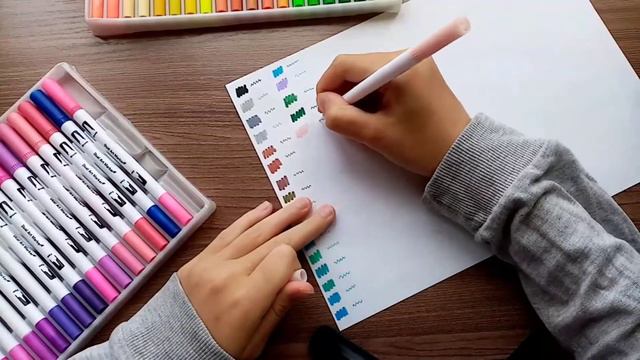 Обзор brushpen с AliExpress.DUAL TIP BRUSH PENS смотреть онлайн