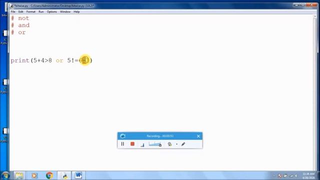 ICT AL Python Logical Operators