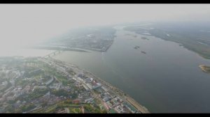 Нижний Новгород с высоты 500 метров.(4K) Nizhny Novgorod, Russia. Shooting height of 500 meters.