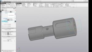 3D-модель и чертеж вала.