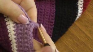Вяжем крючком простую тёплую юбку в поперечном направлении