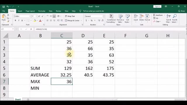ICT Greade 9 unit 2  part 5 Excel Min Max Average | Excel sinhala grade 9 | ICT sinhala