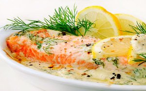 Красная рыба в креветочном соусе_Красная рыба рецепт