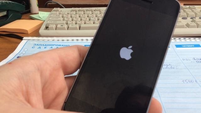 Iphone 5s синий экран