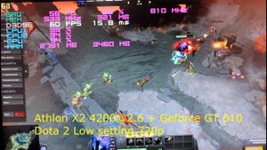 AMD Athlon 64 X2 4200(2.2)@2.6Ghz + GT 610 Low settings 720p  in 17 Games