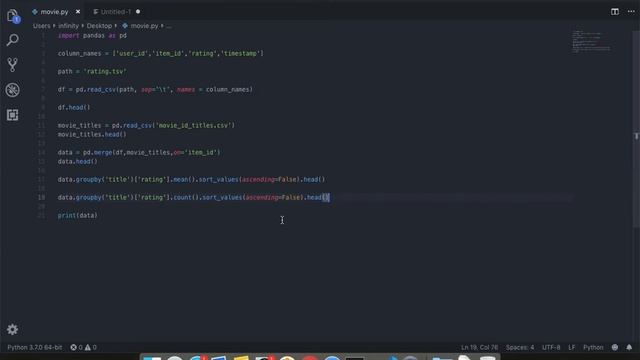 Movie recommendation System PART-2 in Python | Machine Learning Tutorial смотреть онлайн