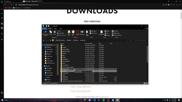 How To Install Item Physics Mod - Minecraft 1.19.2 смотреть онлайн