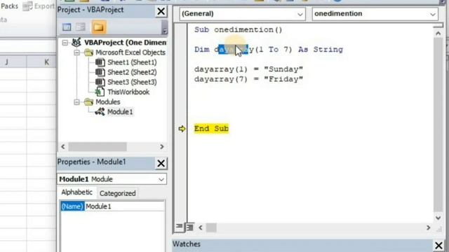 25. Excel VBA Array | Array Kya Hai? | One Dimensional Array | Hindi