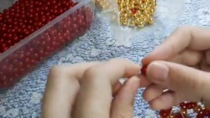 Как сплести новогодний шарик из бусин