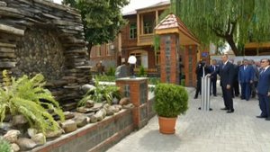 Знакомство с состоянием исторического центра города Загатала после реконструкции и реставрации