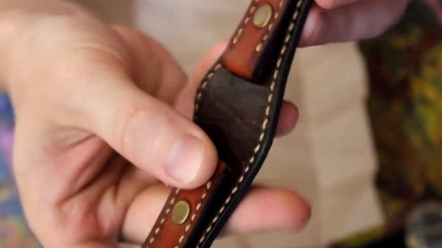 посылка от подписчика и товарища -  Кожаный ремешок для часов ручной работы
