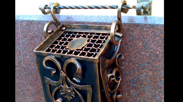 Кованая урна для окурков сигарет на улице настенная пепельница декоративная из металла дизайн купит смотреть онлайн