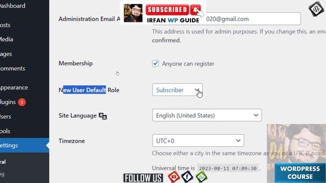 WordPress Settings - WordPress General Settings - WordPress Permalinks Settings - Irfan WP Guide