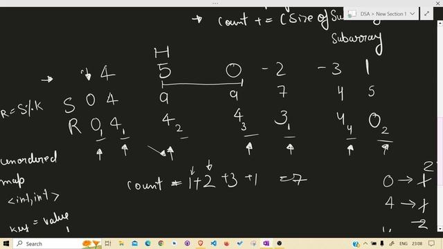 LeetCode | 974. Subarray Sums Divisible by K | HashMap | Prefix Sum смотреть онлайн
