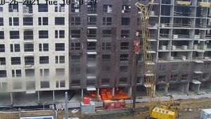 Работа гусеничного крана РДК-250 с вибромолотом