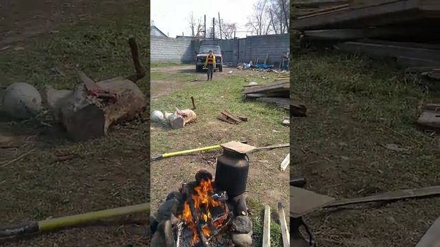 Вторая попытка бани во дворе.(3)