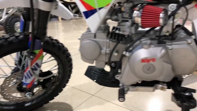 Питбайк KAYO MINI YX125EM 14/12 (механ. сцепл., эл. стартер, 2020г.)