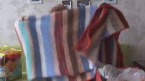 ВЯЗАНИЕ ПЛЕДОВ из остатков ниток.