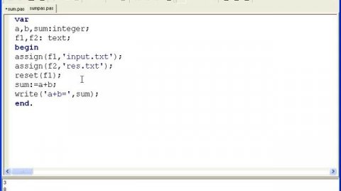 Работа с Файлами в Pascal