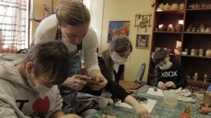 Мастер-класс Татьяны Звягинцевой по лепке суджанских свистулек "Сказка о козле и баране".