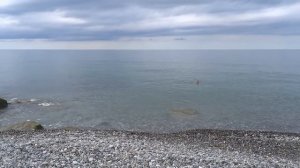 Комфортная погода. "Центральный пляж" в поселке Якорная Щель, Лазаревского района. 29 сентября 2018