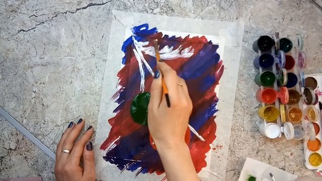 Елочные шары гуашью смотреть онлайн