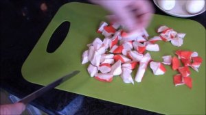Салат с крабовым мясом НЕЖНЫЙ. Крабовый салат.